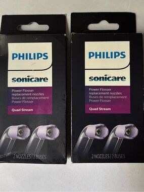 Philips Sonicare Quad Stream Replacement Nozzles Lot of 2